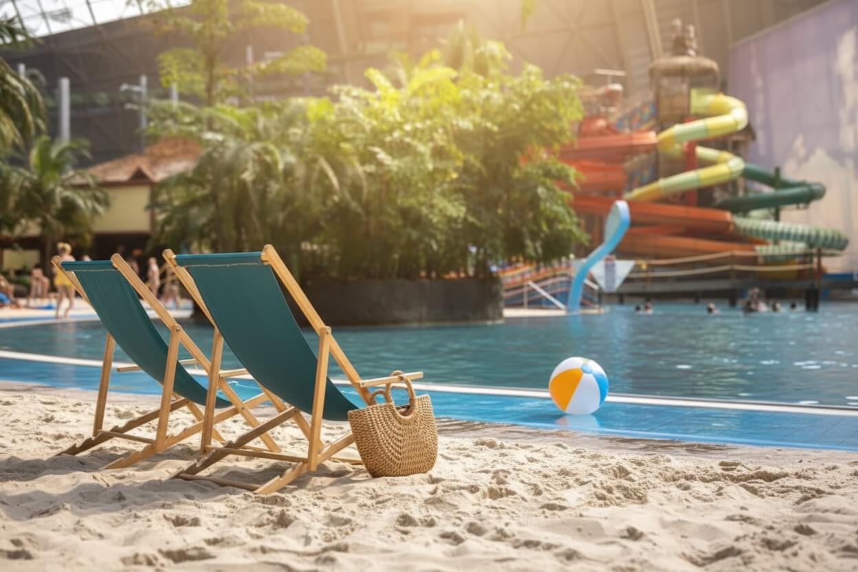 Bilety Tropical Island plaża z leżakami